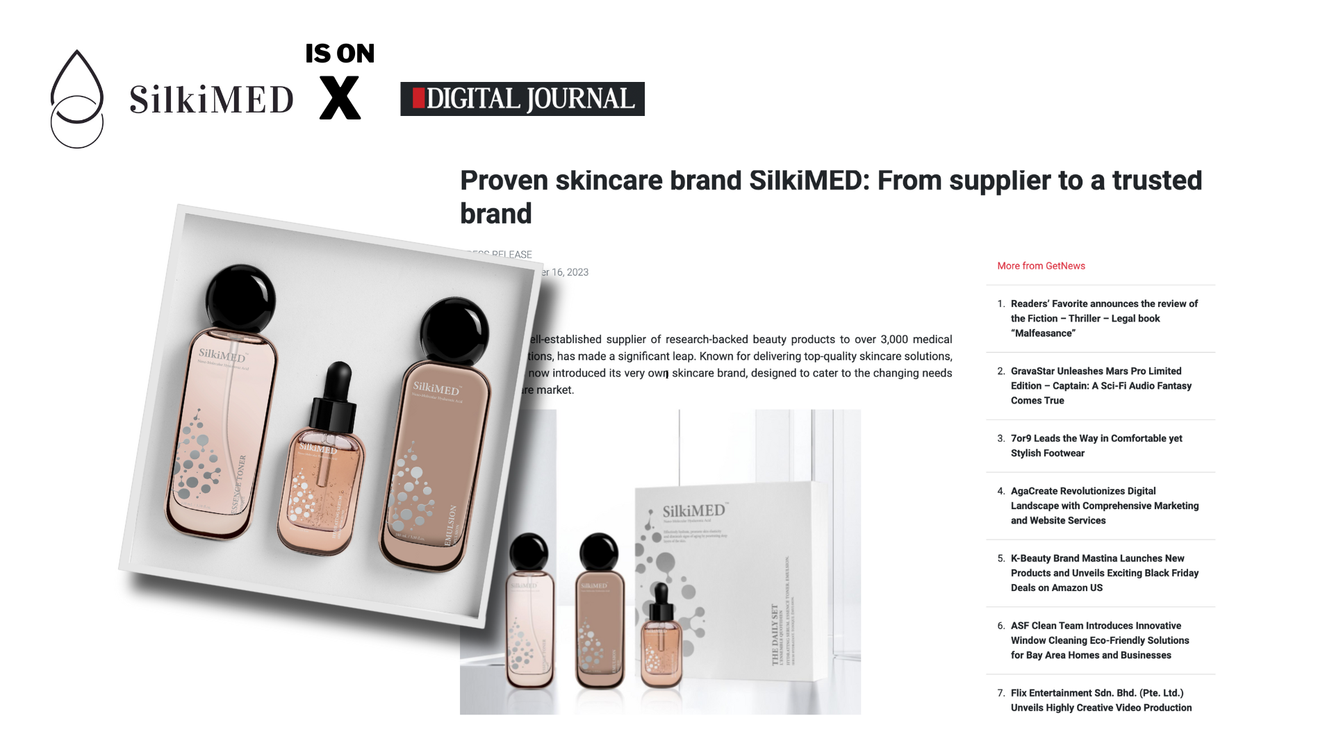 Digital Journal - Proven skincare brand SilkiMED: From supplier to a trusted brand
