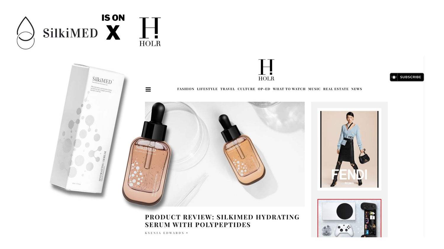 Holr Magazine - SilkiMED Product Review: Hydrating Serum with Polypeptides